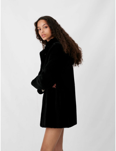 Manteau en peau lainée réversible
