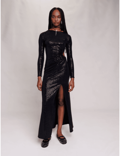 Robe longue pailletée