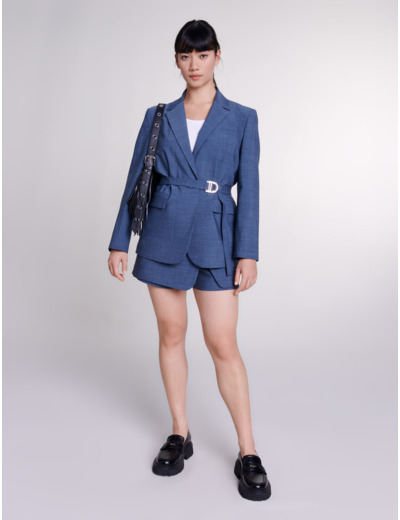 Veste de tailleur à ceinture