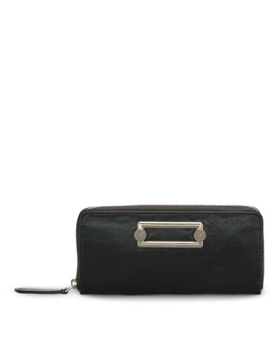 Clic de Lancel - Portefeuille slim zippe - Grand modèle - Noir