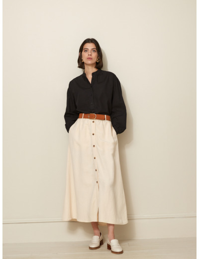 BLOUSE DOBBY RAYURE