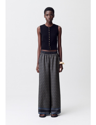 Pantalon fluide imprimé