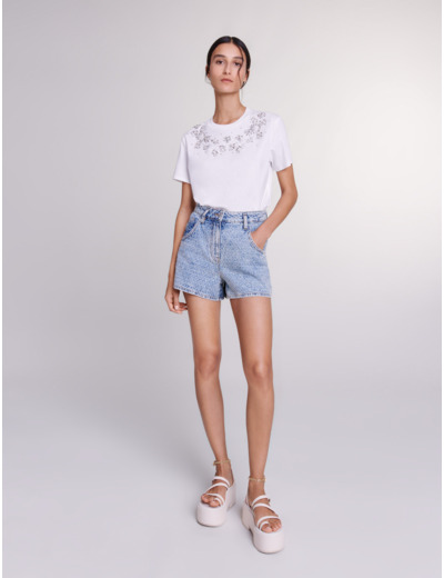 Tee-shirt orné de strass