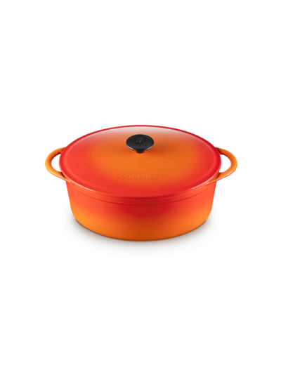 Cocotte Cousance ovale 29cm en fonte émaillée volcanique