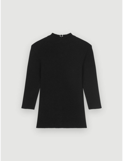 Pull col montant à piercings