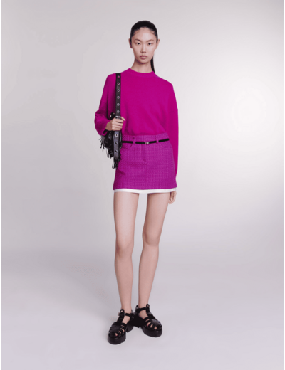 Mini-jupe en tweed