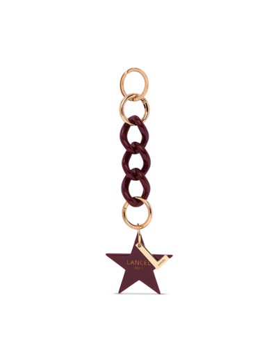 Stars de Lancel - Porte-clés chaine étoile - Cassis