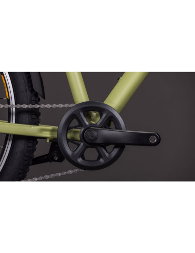 VTT semi rigide Enfant ACID 240 FE Olive/Orange