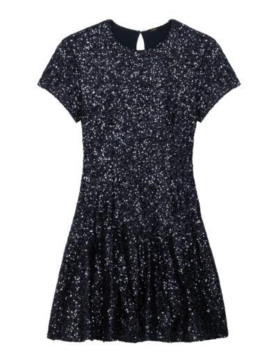Robe courte à sequins