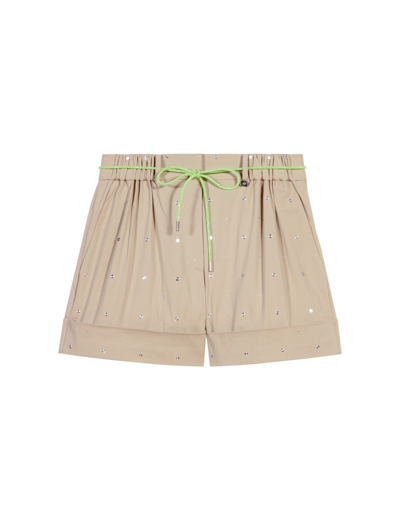 Short clouté en coton