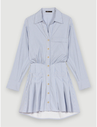 Robe chemise à rayures
