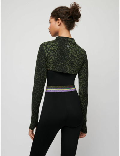 Mini crop top imprimé