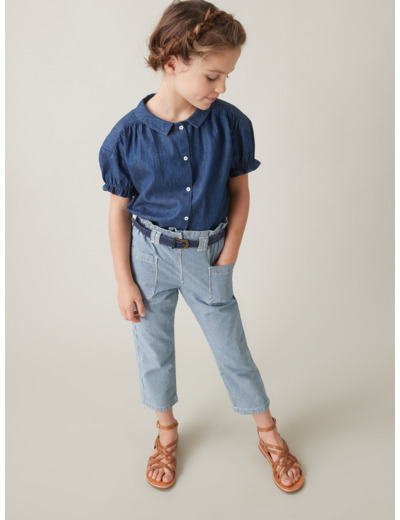 BLOUSE MC DENIM