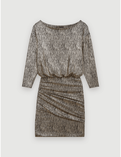 Robe près du corps en lamé