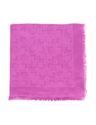 Motif Guilloché - Châle - 60% soie et 40% laine
