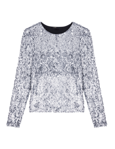 Top manches longues en sequins