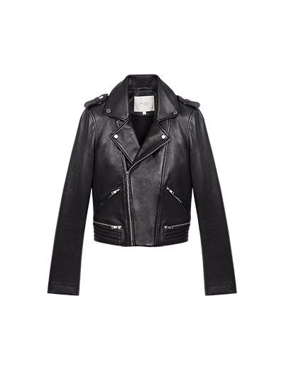 Blouson en cuir d'agneau