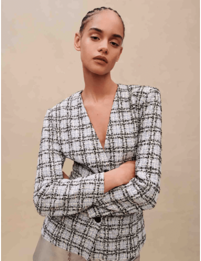 Veste de tailleur effet tweed
