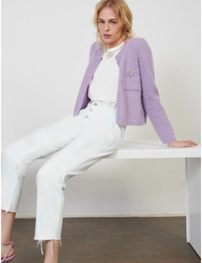 Jean droit imprimé tie and dye