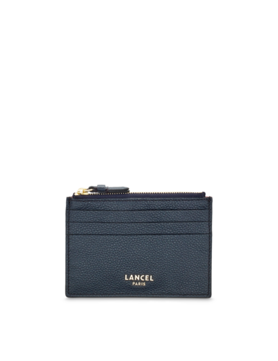 Lettrines de Lancel - Porte-cartes zippé - Grand modèle - Bleu Marine