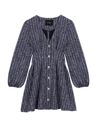 Robe courte en tweed