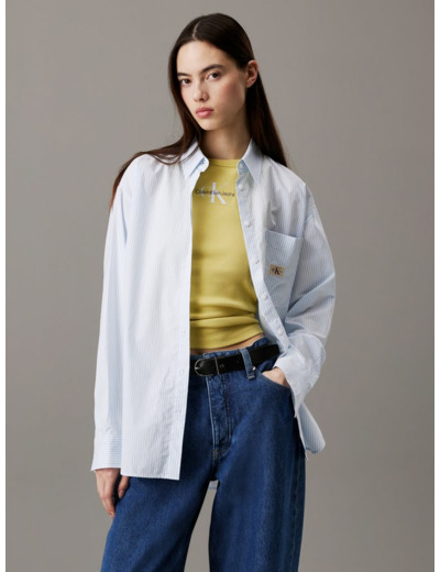 CHEMISE À MANCHES LONGUES EN COTON DÉCONTRACTÉE
