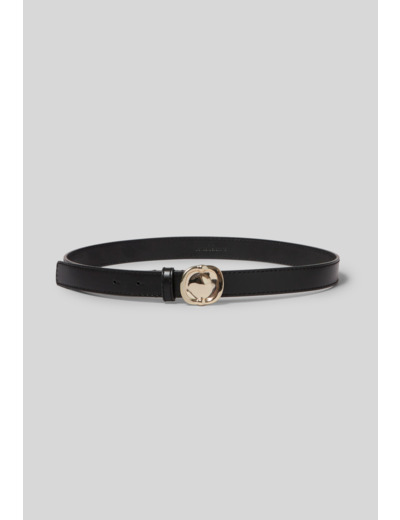Ceinture cuir boucle dorée