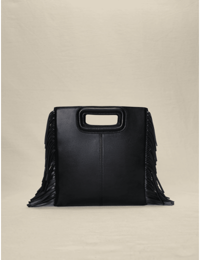 Sac M à franges en cuir clouté