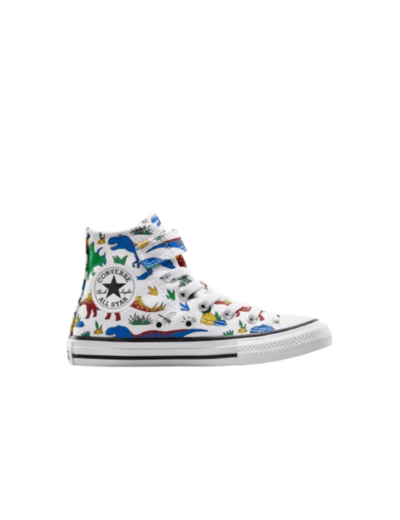 Chuck Taylor All Star 1V Hi White/Totally Blue/Enamel Red