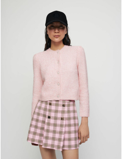 Cardigan en maille fantaisie