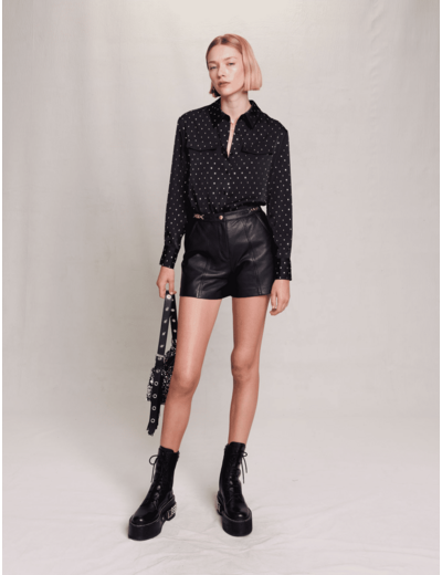 Short en cuir