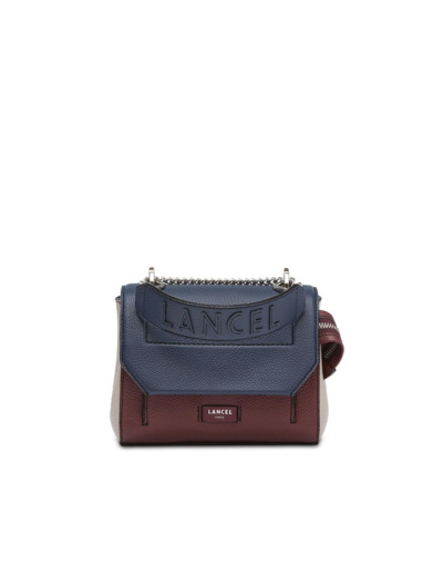 Ninon de Lancel - Sac rabat avec poignée - Petit modèle - Cuir grainé