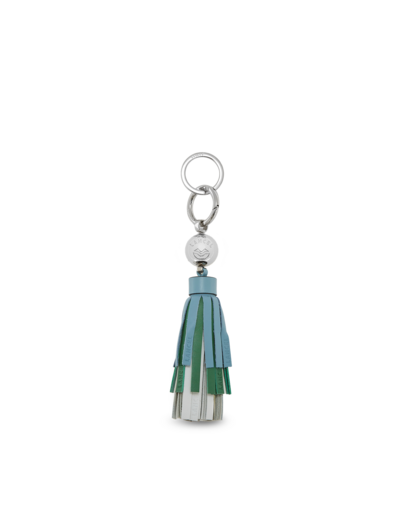Les Ailes de Lancel - Porte-clés pompon XL - Cuir lisse et métal