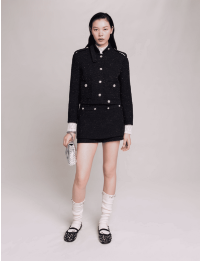 Veste courte en tweed