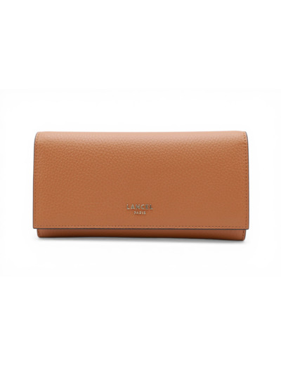 Lettrines de Lancel - Portefeuille long rabat - Camel