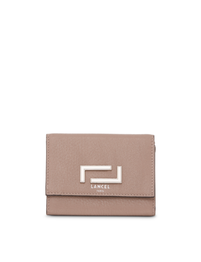 Pia de Lancel - Portefeuille compact medium rabat - Petit modèle - Cuir de chèvre grainé