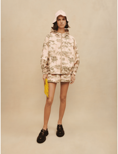 Veste à motifs palmiers