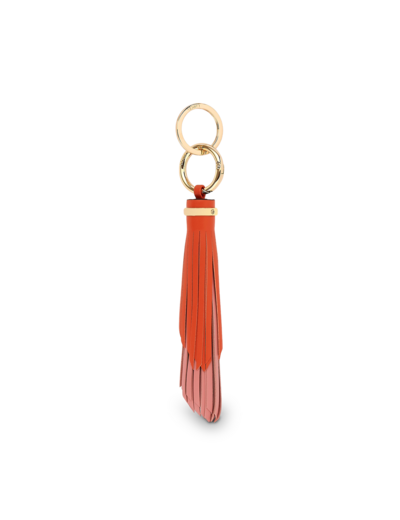 Cuir Pompon - Porte-clés grand pompon - Cuir de chèvre grainé