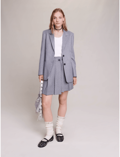 Veste de tailleur à carreaux