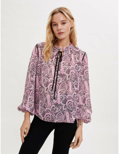 Top fluide imprimé Paisley