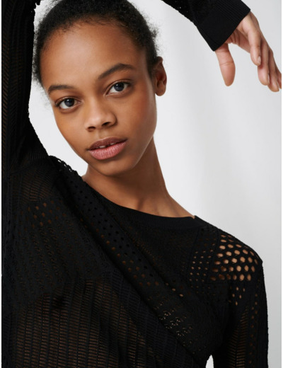 Pull léger en maille fantaisie