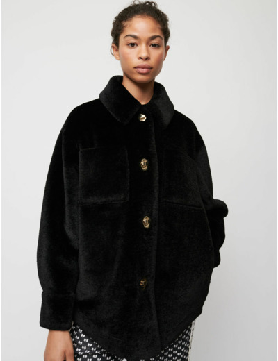 Surchemise oversize façon fourrure