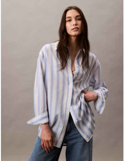 CHEMISE À RAYURES DÉCONTRACTÉE