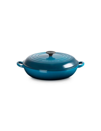 Faitout campagnard 30cm en fonte émaillée deep teal