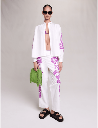 Chemise brodée