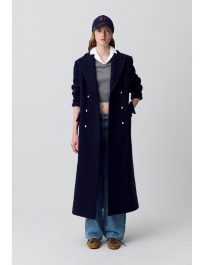 Manteau long droit