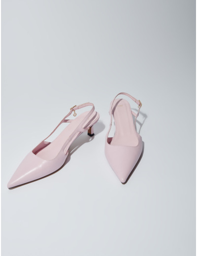 Escarpins pointus en cuir