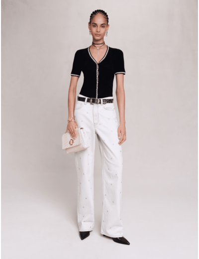 Pull ajusté en maille