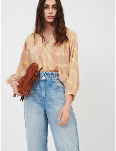 Blouse imprimée tie and dye