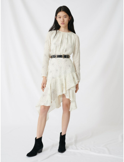 Robe étoilée fluide et asymétrique